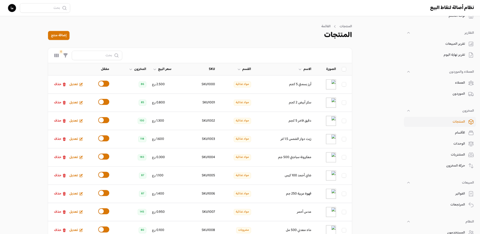 إدارة المنتجات